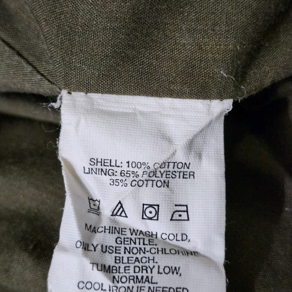 VTG Oakley Military Green Field Jacket Embroidered Logos Science and Art Large - Picture 15 of 16